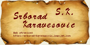 Srborad Karavesović vizit kartica